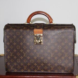 Louis Vuitton Monogram Pilot or Doctor's Briefcase, Louis vuitton Serviette